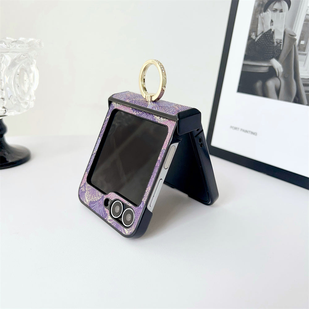 GlamRing Z Flip 6, 5 Luxury Shockproof Case