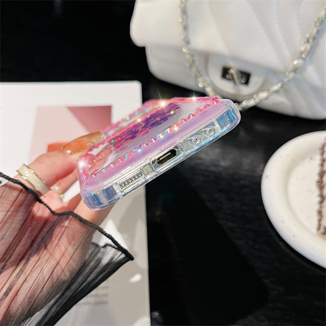 GlamQuicksand Z Flip 7, 6 ,5 ,4 ,3 Case Luxury Glitter Diamond Clear Cover
