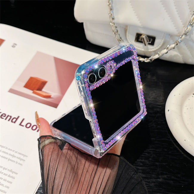 GlamQuicksand Z Flip 7, 6 ,5 ,4 ,3 Case Luxury Glitter Diamond Clear Cover