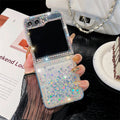 GlamQuicksand Z Flip 7, 6 ,5 ,4 ,3 Case Luxury Glitter Diamond Clear Cover