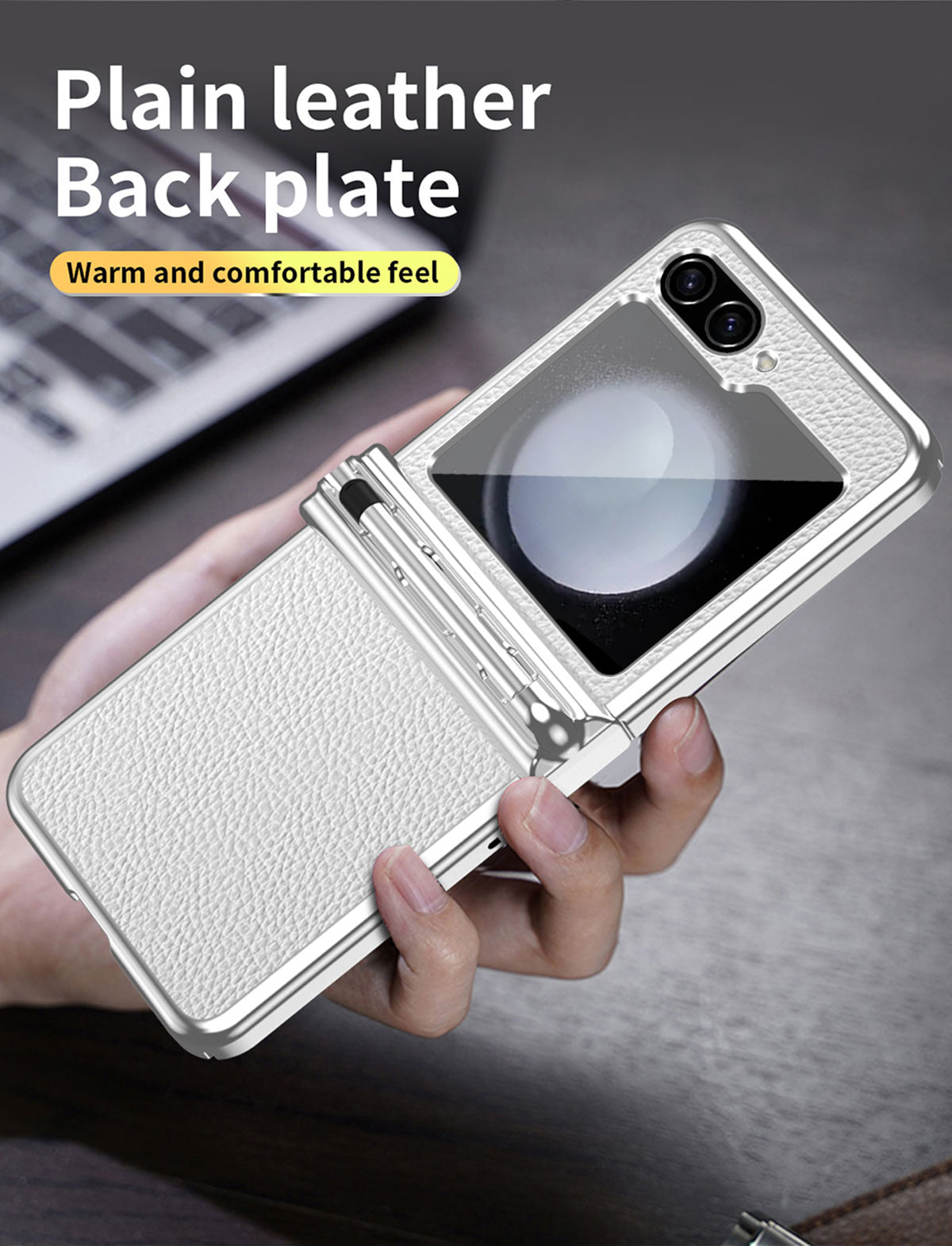 LuxeLychee Flip 7, 6, 5 & 4  Magnetic Hinge & Pen Slot Case