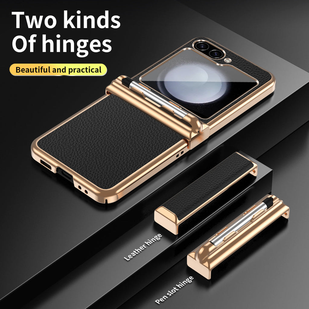 LuxeLychee Flip 7, 6, 5 & 4  Magnetic Hinge & Pen Slot Case