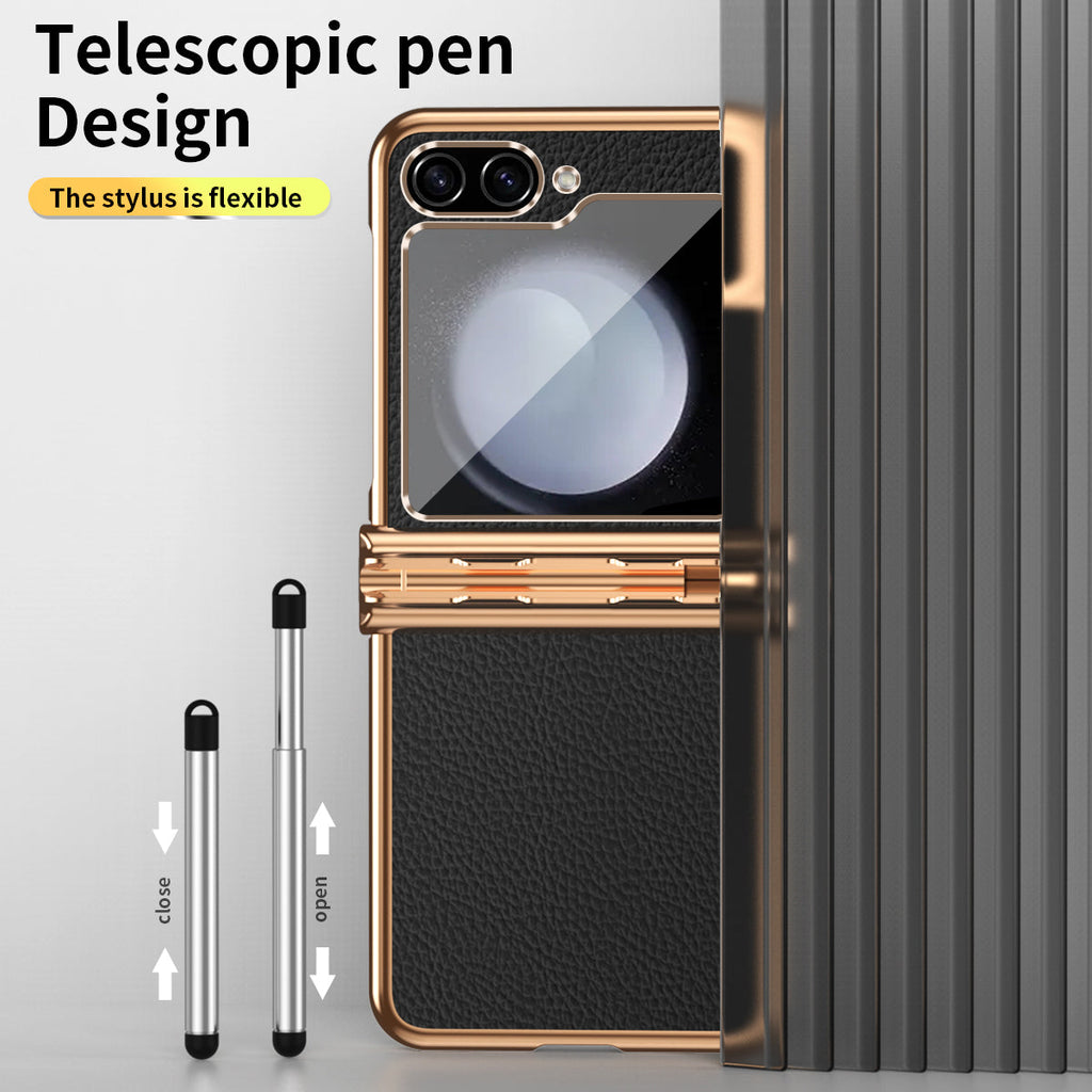 LuxeLychee Flip 7, 6, 5 & 4  Magnetic Hinge & Pen Slot Case