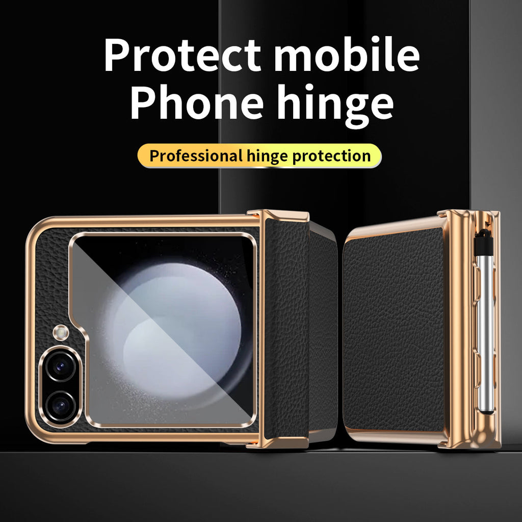 LuxeLychee Flip 7, 6, 5 & 4  Magnetic Hinge & Pen Slot Case
