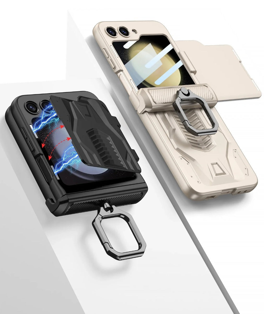 MagHinge Z Flip 7, 6, 5 Toughened Film Armor Case