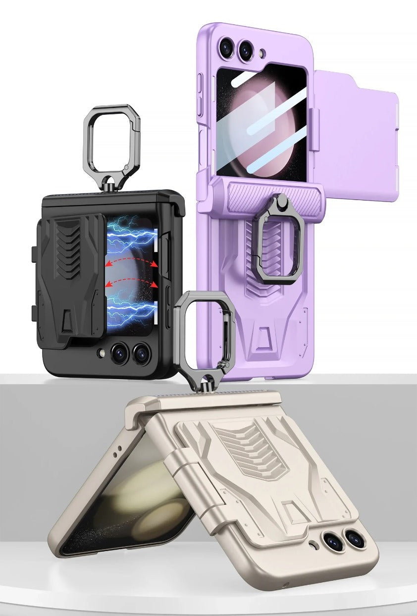 MagHinge Z Flip 7, 6, 5 Toughened Film Armor Case