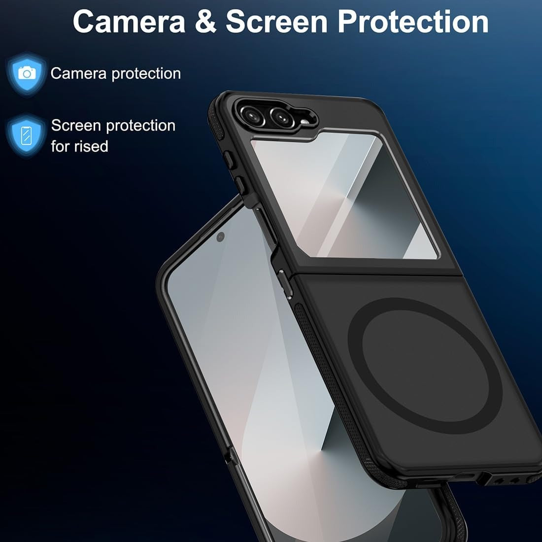 MatteShield MagSafe  Z Flip 7, 6, 5  Sleek Wireless Charging Armor Case