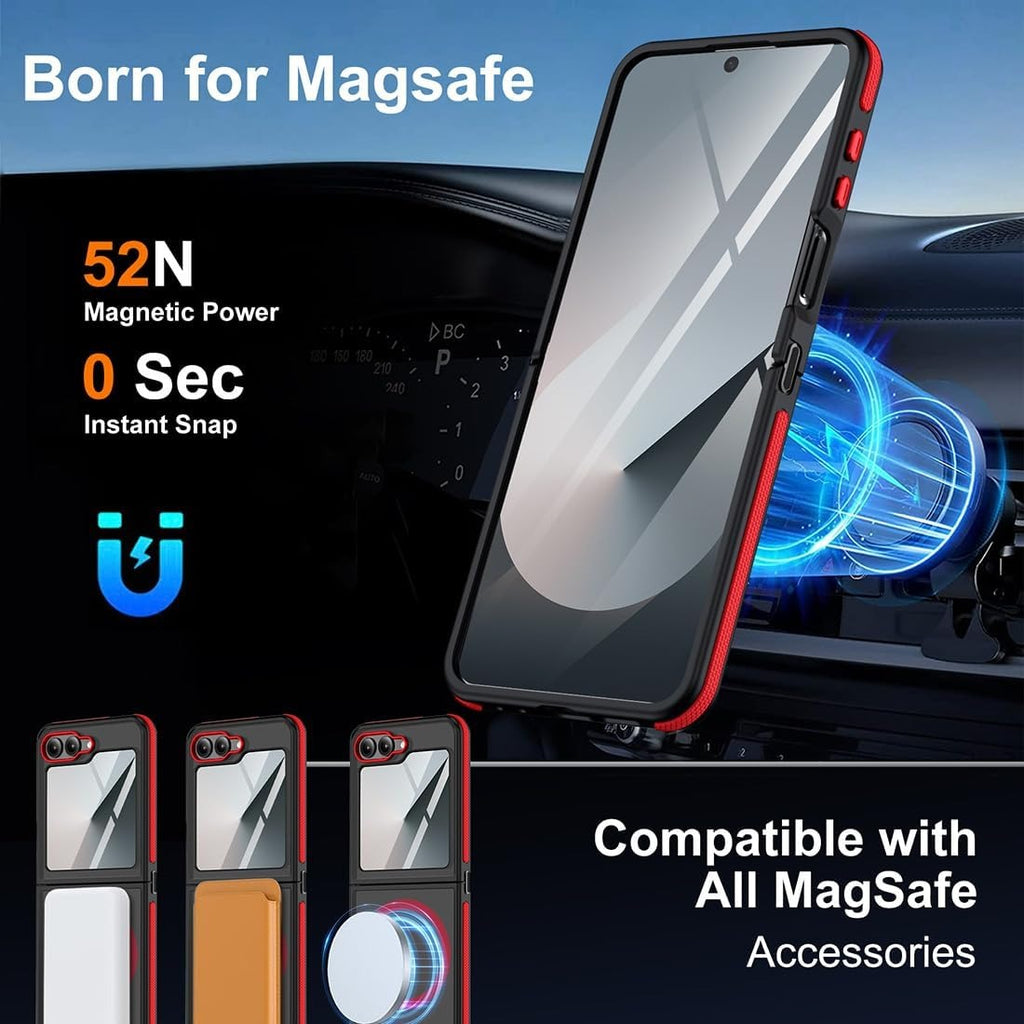 MatteShield MagSafe  Z Flip 7, 6, 5  Sleek Wireless Charging Armor Case