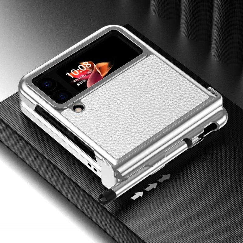 PenGuard Z Flip 6, 5, 4 Leather Hinge Case