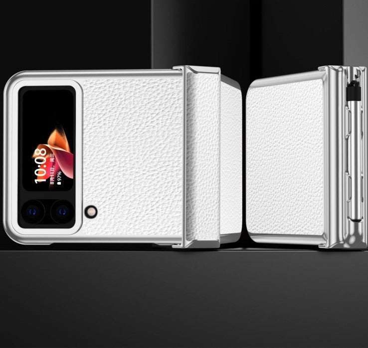 PenGuard Z Flip 6, 5, 4 Leather Hinge Case