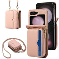 LuxeCross Z Flip 6, 5, 4, 3 Leather Crossbody Case