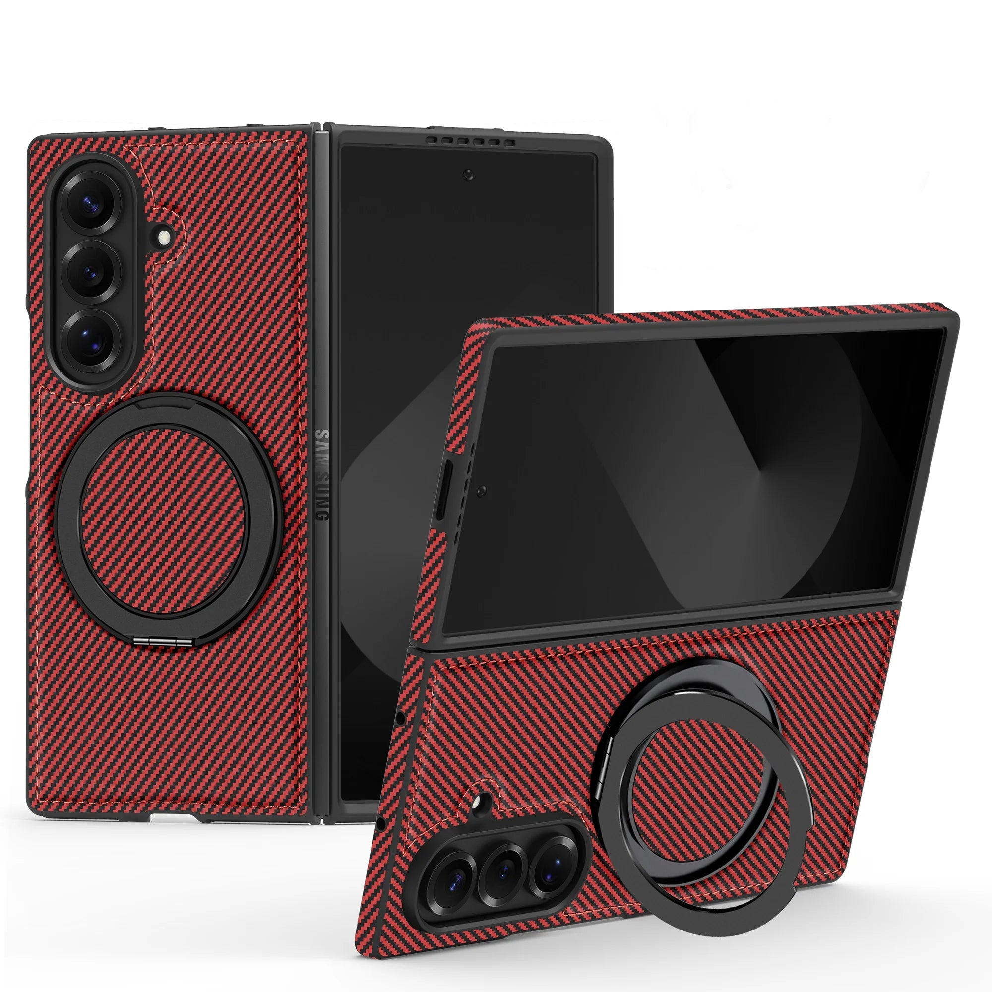 Carbon Fiber Magnetic Ring Case