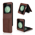 RegalFlip Carbon Wallet Cover - Z Flip 7, 6 & 5 Multi-Card Slot Case