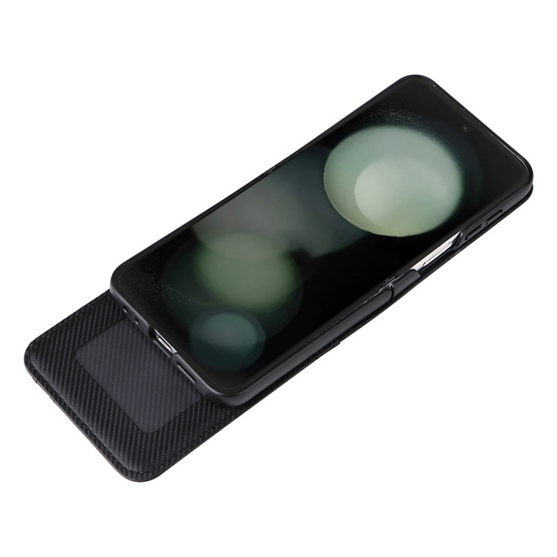 RegalFlip Carbon Wallet Cover - Z Flip 7, 6 & 5 Multi-Card Slot Case