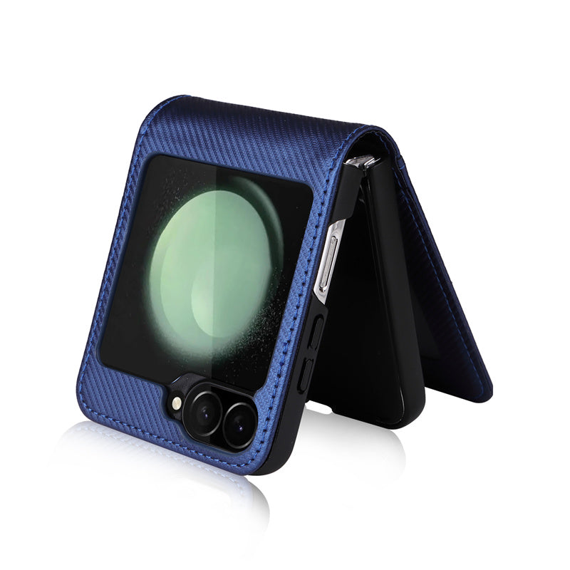 RegalFlip Carbon Wallet Cover - Z Flip 7, 6 & 5 Multi-Card Slot Case