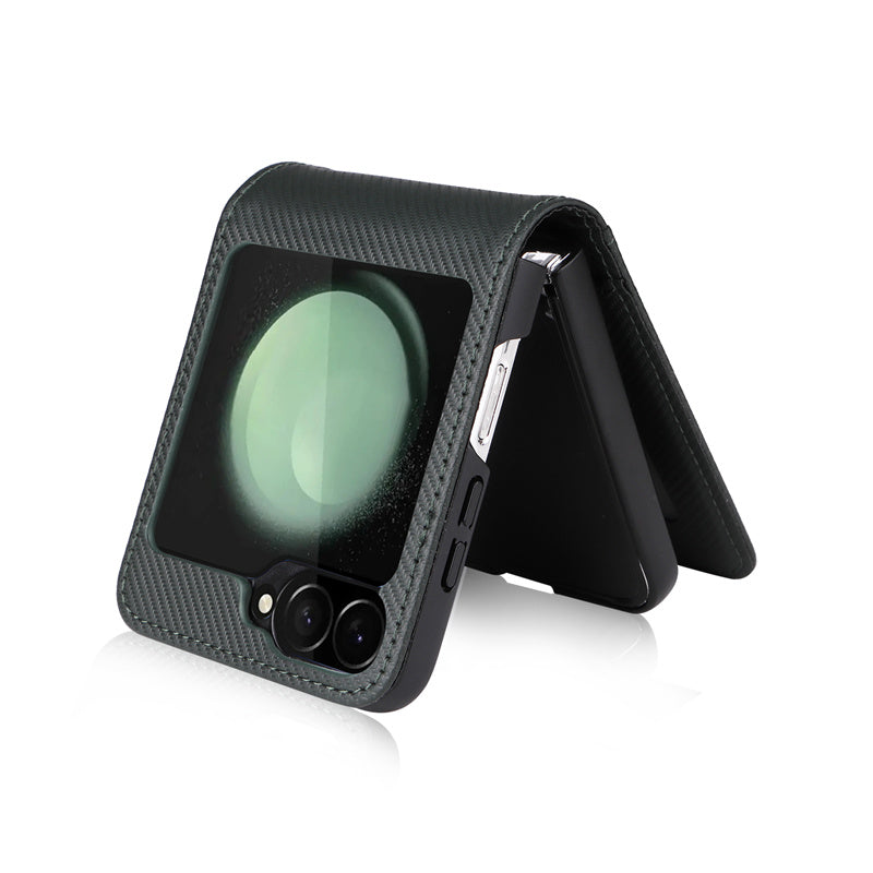 RegalFlip Carbon Wallet Cover - Z Flip 7, 6 & 5 Multi-Card Slot Case