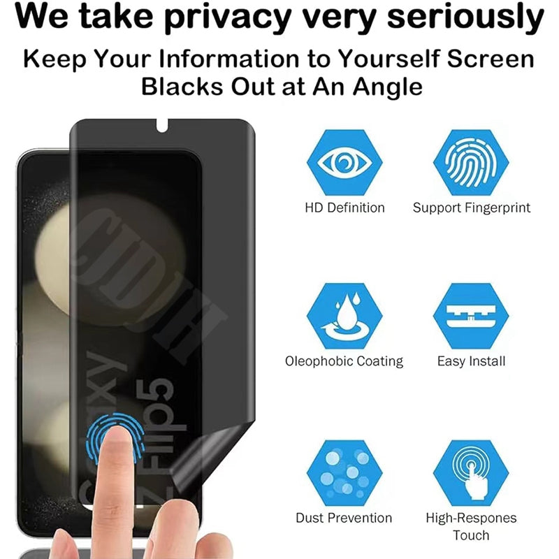 PrivacyGuard Z Flip 7, 6, 5, 4, 3 Hydrogel Screen Protector