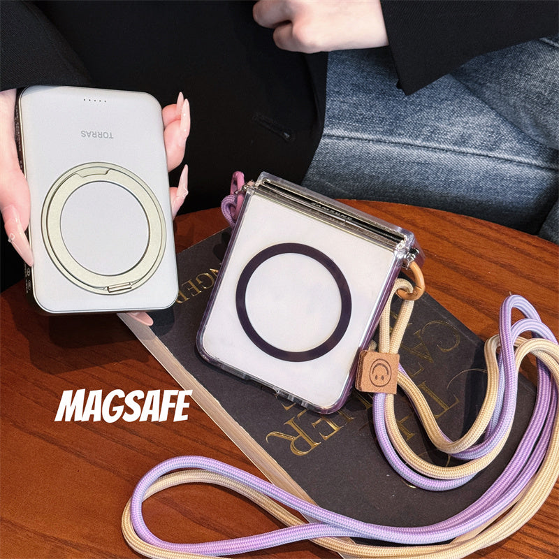 FlipCarry Magnetic Crossbody Z Flip 7 , 6 , 5 Slim & Hands-Free Case
