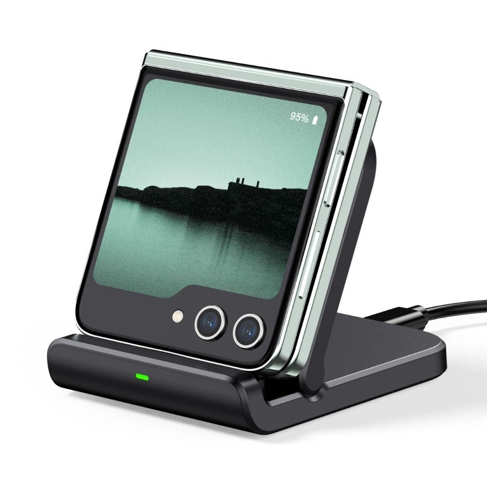 SwiftCharge Wireless Stand for Z Flip 7, 6, 5, 4 & More - Foldable Fast Charging
