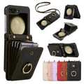 FlipSafe Z Flip 7, 6 Anti-Theft Wallet Case with Card Slot & Stand