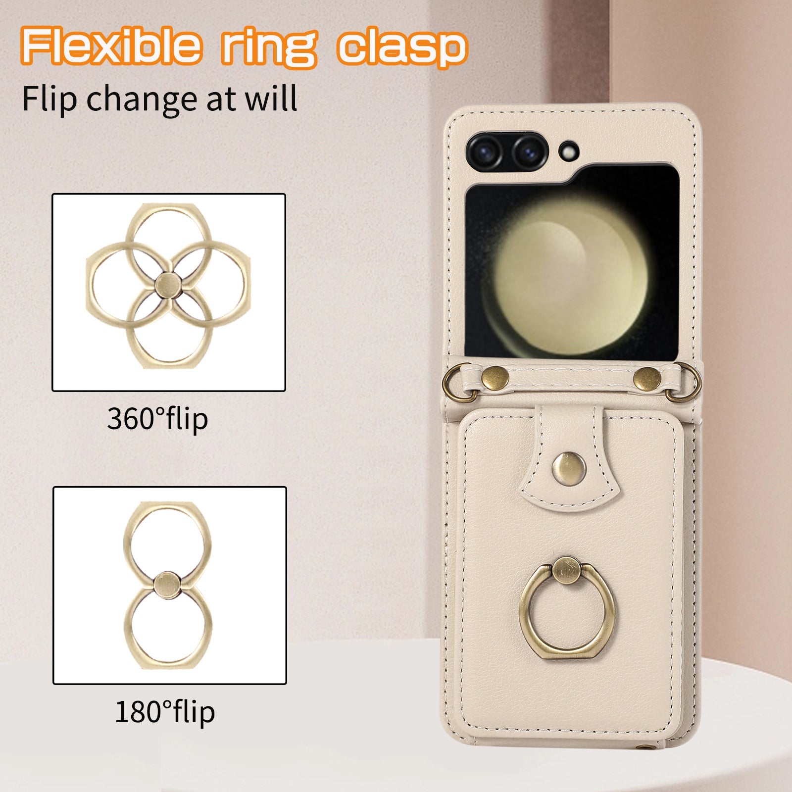 FlipSafe Z Flip 7, 6 Anti-Theft Wallet Case with Card Slot & Stand