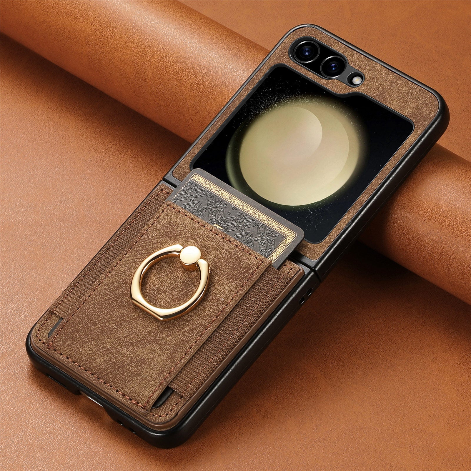 VintageFlex Z Flip 6, 5, 4 Magnetic Leather Wallet Case